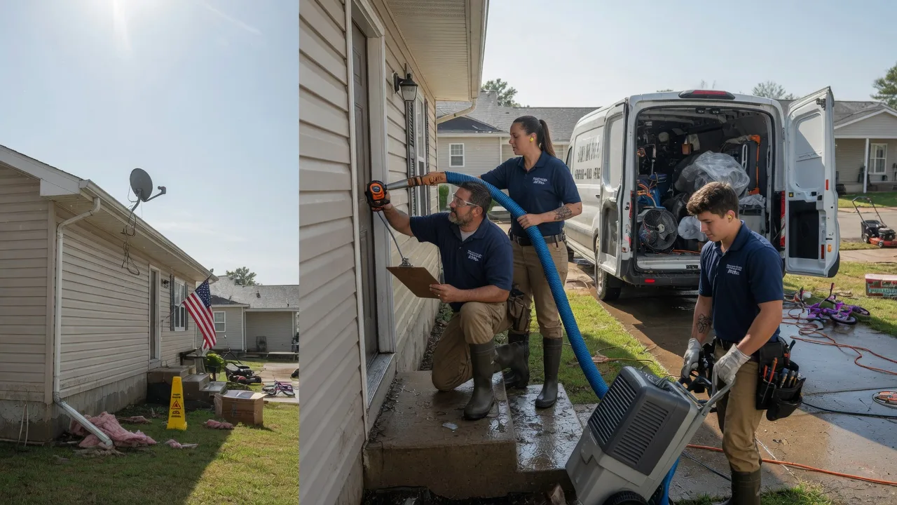 Ceiling Water Damage Restoration in Sarepta, LA near me